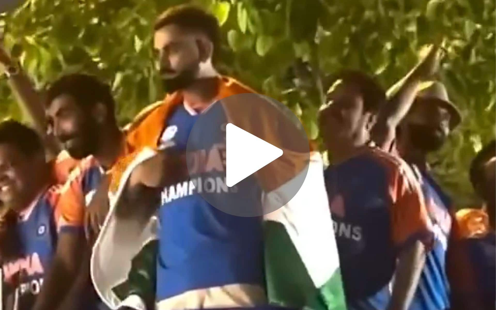 [Watch] Virat Kohli Points To 'India' On His T-Shirt To Fans In An Unseen T20 WC Victory Parade Video